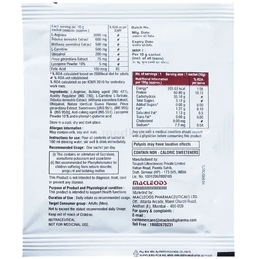 mac q 10 plus sachet 10 gm